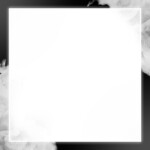 White neon frame png smoke effect